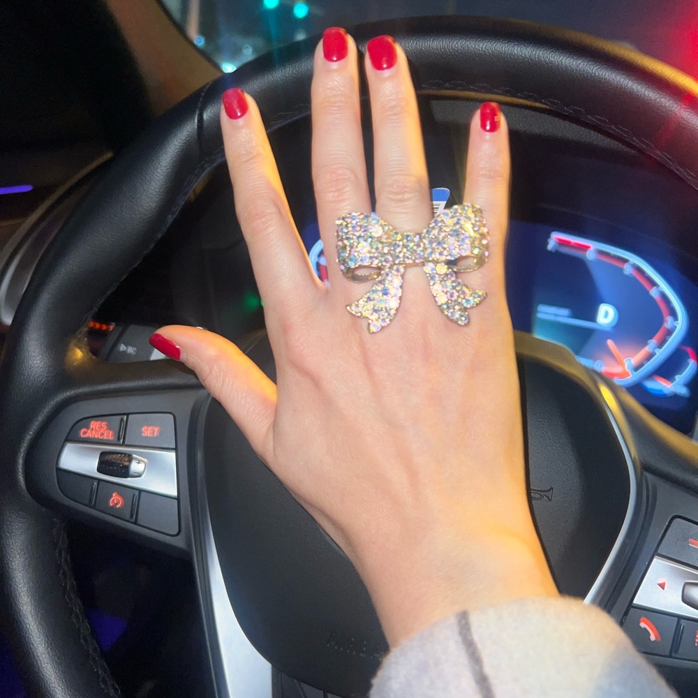 Sparkle Bow Ring - image 1